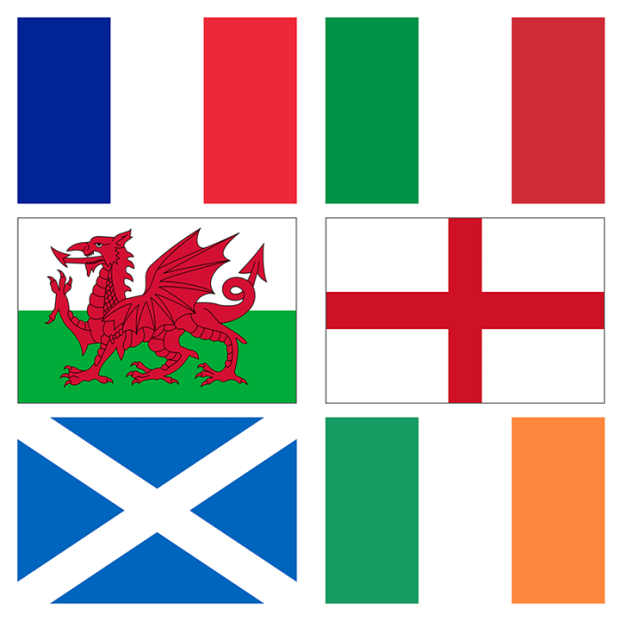 Rugby 6 Nations Flags & Bunting England Ireland Scotland Wales France Italy 