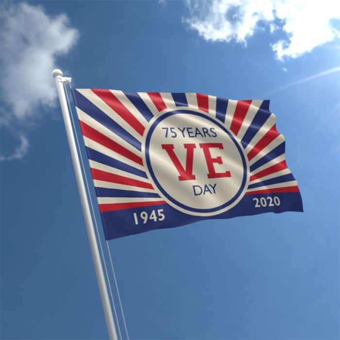 VE Day retro Flag Buy VE Day flags at The Flag Shop