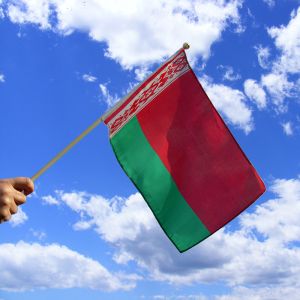 Belarus Hand Waving Flag