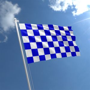 Blue & White Chequered Flag