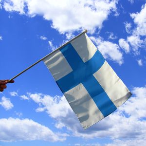 Finland Hand Waving Flag