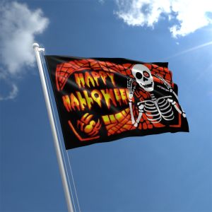Halloween Skeleton Flag