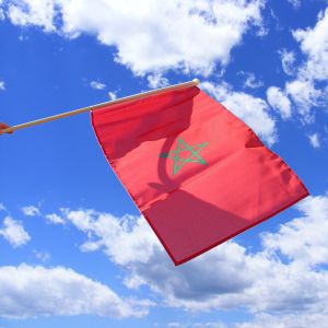 Morocco Hand Waving Flag