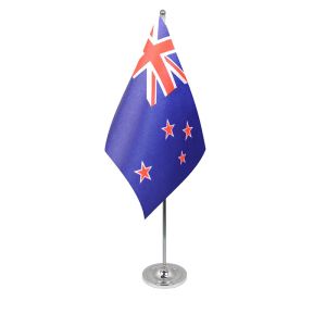 New Zealand table flag satin