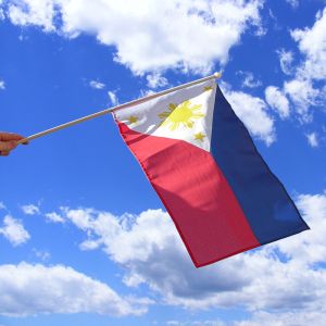 Philippines Hand Waving Flag