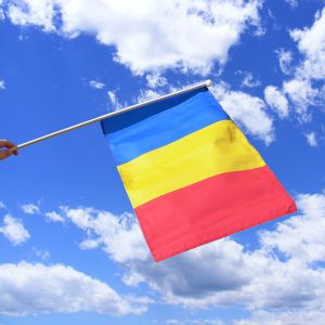 Romania Hand Waving Flag