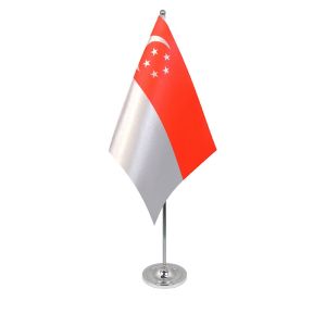 Singapore table flag satin