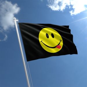Smiley Face Acid Flag