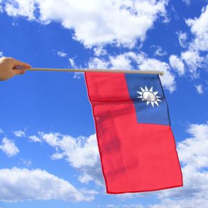 Taiwan Hand Waving Flag