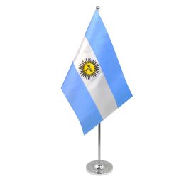 Argentina table flag satin
