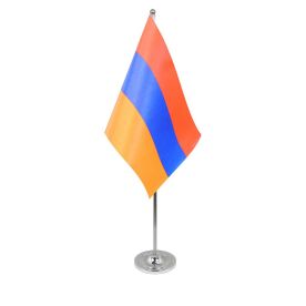 Armenia table flag satin