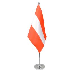 Austria table flag satin