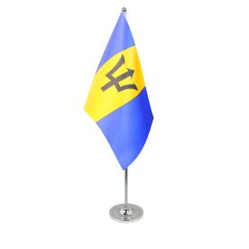 Barbados table flag satin