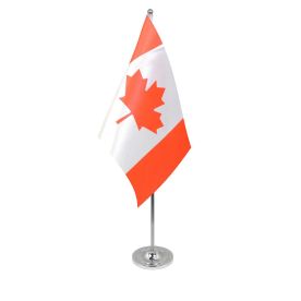 Canada table flag satin