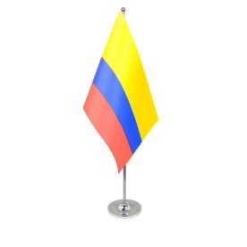Colombia table flag satin