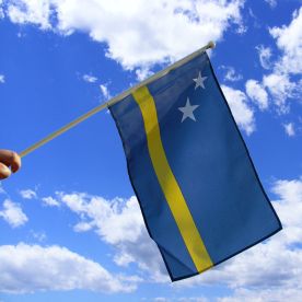 Curacao Hand Waving Flag
