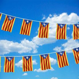Estelada Blava (Catalan Independence) Bunting