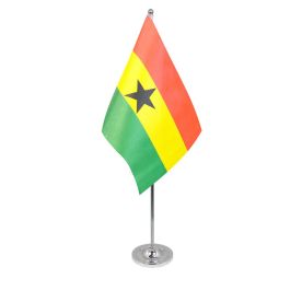 Ghana table flag satin