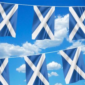 SCOTLAND BUNTING SCOTTISH FLAG 10M/30 FLAGS ST ANDREWS FOOTBALL RUGBY GARLAND