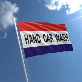 Hand Car Wash Flag