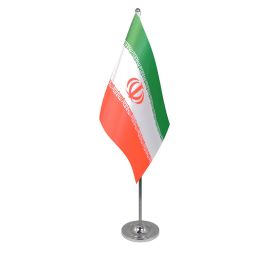 Iran table flag satin