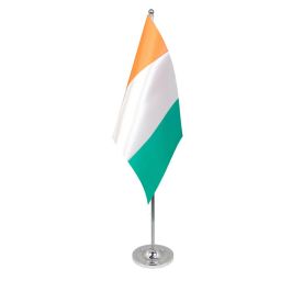 Ivory Coast table flag satin