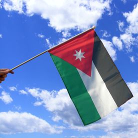 Jordan Hand Waving Flag