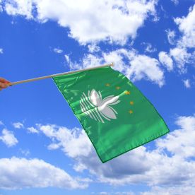 Macau Hand Waving Flag