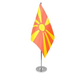 Macedonia table flag satin