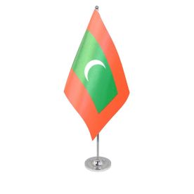 Maldives table flag satin