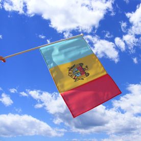Moldova Hand Waving Flag