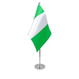 Nigeria table flag satin