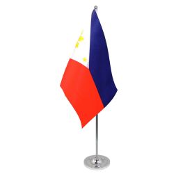 Philippines table flag satin