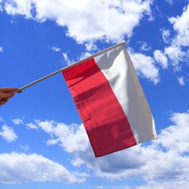 Poland Hand Waving Flag