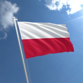 Poland Federal Medium Hand Held Flag 23cm x 15cm 