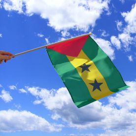 Sao Tome & Principe Hand Waving Flag