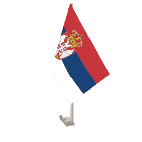 Serbia Car Flag