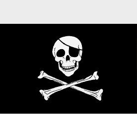 Giant Skull & Crossbones Flag
