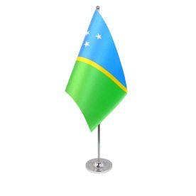 Solomon Islands table flag satin