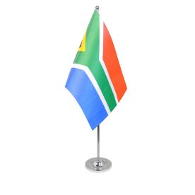 South Africa table flag satin