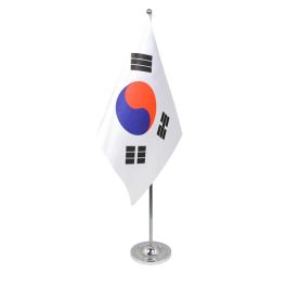 South Korea table flag satin