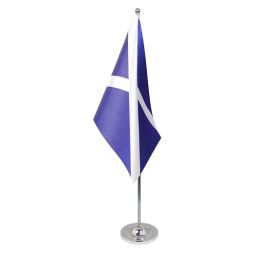 Scotland table flag satin