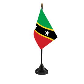 St Kitts & Nevis Table Flag