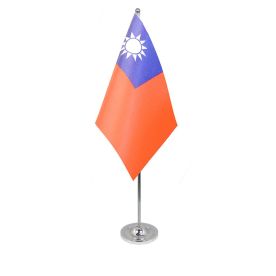 Taiwan table flag satin