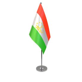Tajikistan table flag satin