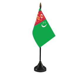 Turkmenistan Table Flag