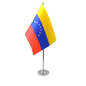 Venezuela table flag satin