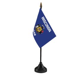 Wisconsin Table Flag